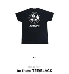 【公式sold out】　be there TEE / BLACK Lサイズ
