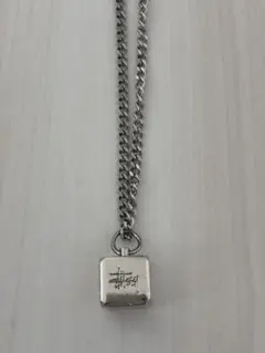 old stussy ダイス　ネックレス　シルバ