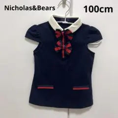 Nicholas&Bears ネイビー襟付きポロシャツ　3y 100cm