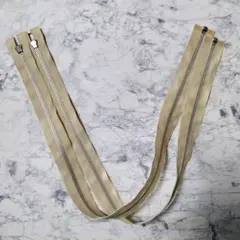 ①YKKオープン金属ファスナー60c2本セット