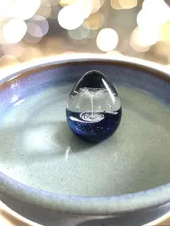 ノグチミエコ　地球と青空の吹きガラス　ドロップペンダント　2種 ノグチミエコ 地球と青空の吹きガラス ドロップペンダント 2種
