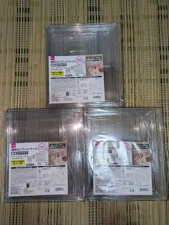 ダイソー　透明コレクションケース　組み立てタイプ　3点セット