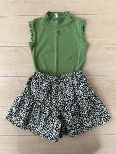 GU ノースリーブ　ハーフパンツ　セット　120cm