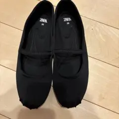 ZARA 黒 バレエシューズ 36