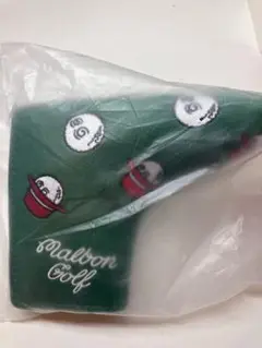 マルボンゴルフ　ヘッドカバー　ブレード型グリーン　ピン型パター用　Malbon