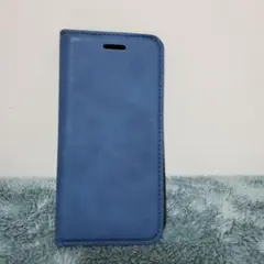 iPhone SE ケース 第2世代 手帳型 ブルー カードケース