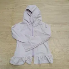【プティマイン】薄紫フリル付きラッシュガード
