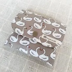 ふた付きサニタリーポーチ＊小物入れにも◎ プラスナップ付き