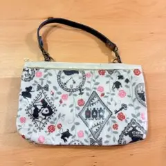 不思議の国のアリス　ポーチ　小物入れ　ハンドメイド　シルエット