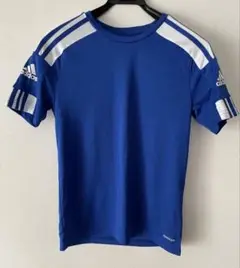 adidas 青 スポーツウェア 半袖　Tシャツ　160cm