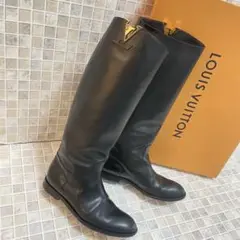 LOUIS VUITTON✩.*˚ロングブーツ ブラック LV マーク