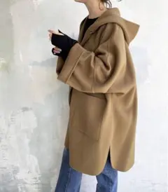 スピックアンドスパン スーパー160sテントラインショートコート