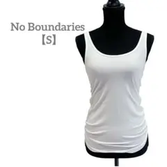 匿名配送✨No Boundaries 【S】タンクトップ レディース ホワイト