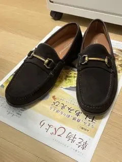 stefanrossi スエードビットローファー ブラウン 箱あり