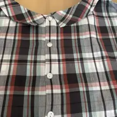 チェック柄 ボタンアップシャツ