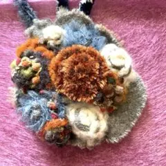 【美品】M.&KYOKO 花モチーフ ブローチコサージュ（日本製）