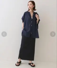 スローブイエナ T/Cフライス タイトスカート 黒