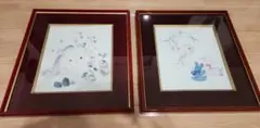 いわさき　ちひろ　フレーム付きポスター　2セット