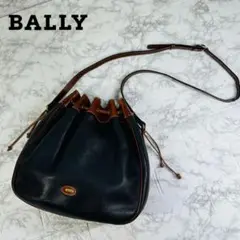 【美品・希少】 BALLY バリー オールド ショルダーバッグ 巾着 レザー