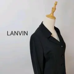 J97ランバンコレクションジャケットフォーマル礼服冠婚葬祭ウールブラック黒背抜き