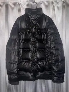 00s black down jacket japanese label
