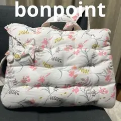 【bonpoint】キルティング　花柄　リュック　タグ付き