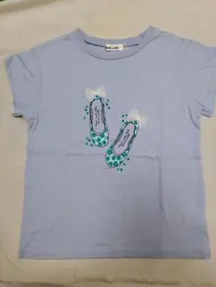 Noeil aime BeBe　水色 バレエシューズ 半袖Tシャツ