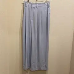 UNIQLO ワイドパンツ　水色　Sサイズ　レディース