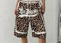 新品未使用 ヒョウ柄 Los Angeles ショートパンツ XXL