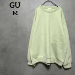 GU ジーユー　ダブルフェイスビッグプルオーバー　M 無地　カジュアル