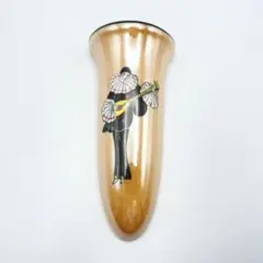 オールドノリタケ Noritake ピエロ文 ウォールポケット 掛け花瓶