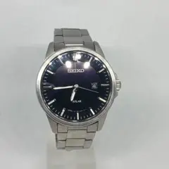 SEIKO スプリット クオーツ 黒文字盤 時計