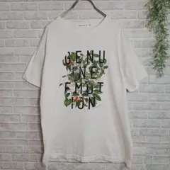 【ザショップTK】プリントTシャツ　半袖　ホワイト　M