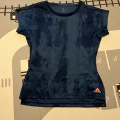<美品>adidas ネイビー Tシャツ M