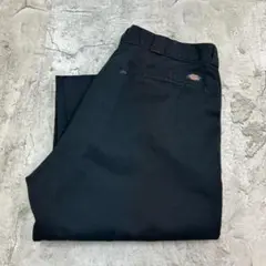 ディッキーズ　874　リアルワーク　ワークパンツ　古着　ブラック　黒　W38