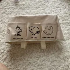 スヌーピー キャラクターポーチ ベージュ