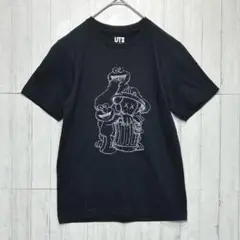 UNIQLO UT ユニクロ　半袖Tシャツ　ブラック【XS】　セサミストリート