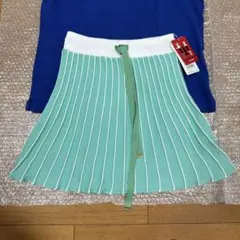 18時迄MU SPORTSゴルフロゴ刺繍スカートサイズ42新品未使用タグ付