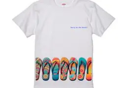 【新品】ハイクオリティー Tシャツ ビーサン シンプル カラフル