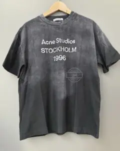 Acne Studios ロゴスタンプ Tシャツ M フェイデッドブラック