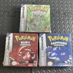 ポケットモンスター　ルビー　サファイア　エメラルド　北米版　未開封　GBA