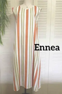 ENNEA ストライプ ロング ワンピース　Mサイズ