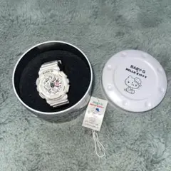 専用 美品 カシオ BABY-G ハローキティコラボ BGA-190KTホワイト BABY-Gとハローキティのアニバーサリーイヤーを記念したコラボ