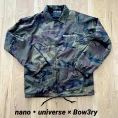 ナノユニバース Bow3ry コーチジャケット アウター 迷彩 メンズジャケット