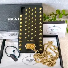 【極美品✨】プラダ iPhone ケース スタッズ iPhoneXS Max