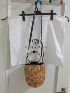 VIOLAd'ORO かごバッグ ブラウン