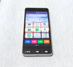 Ymobile　かんたんスマホ ライトシルバー　SIMフリー j-0