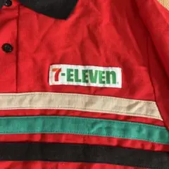 90s y2k セブンイレブン 公式 海外 レトロ ビンテージ poloＭサイズ
