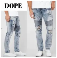 dope ダメージ加工 スキニージーンズ
