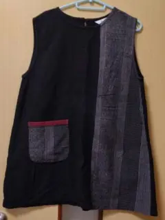 Mao mam チュニック ワンピース 黒系 マオマム